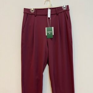 HALARA Women’s Deep Red Dress Pants